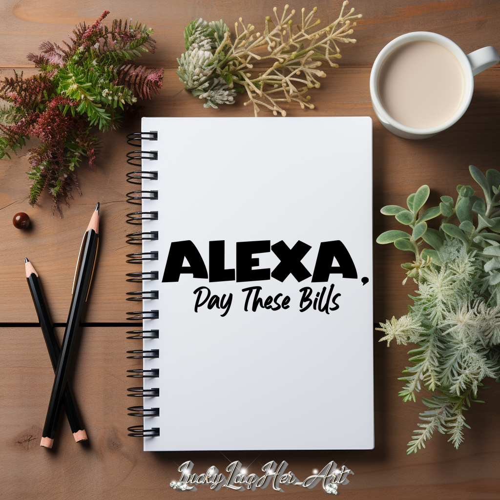 Alexa Bills - Notebook - Black