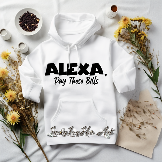 Alexa Bills Hoodie - Black Text