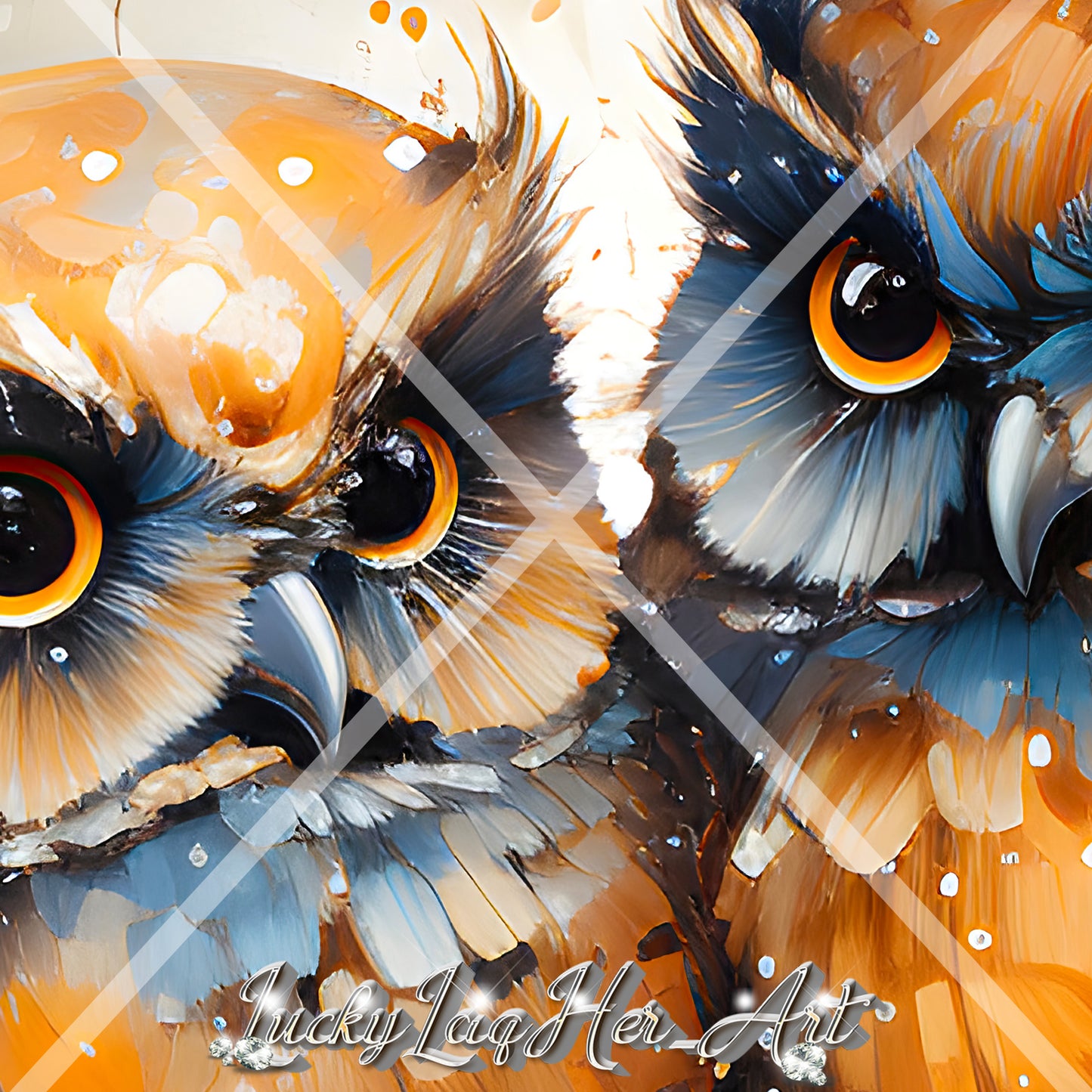 Autumn Owls Wall Art v1