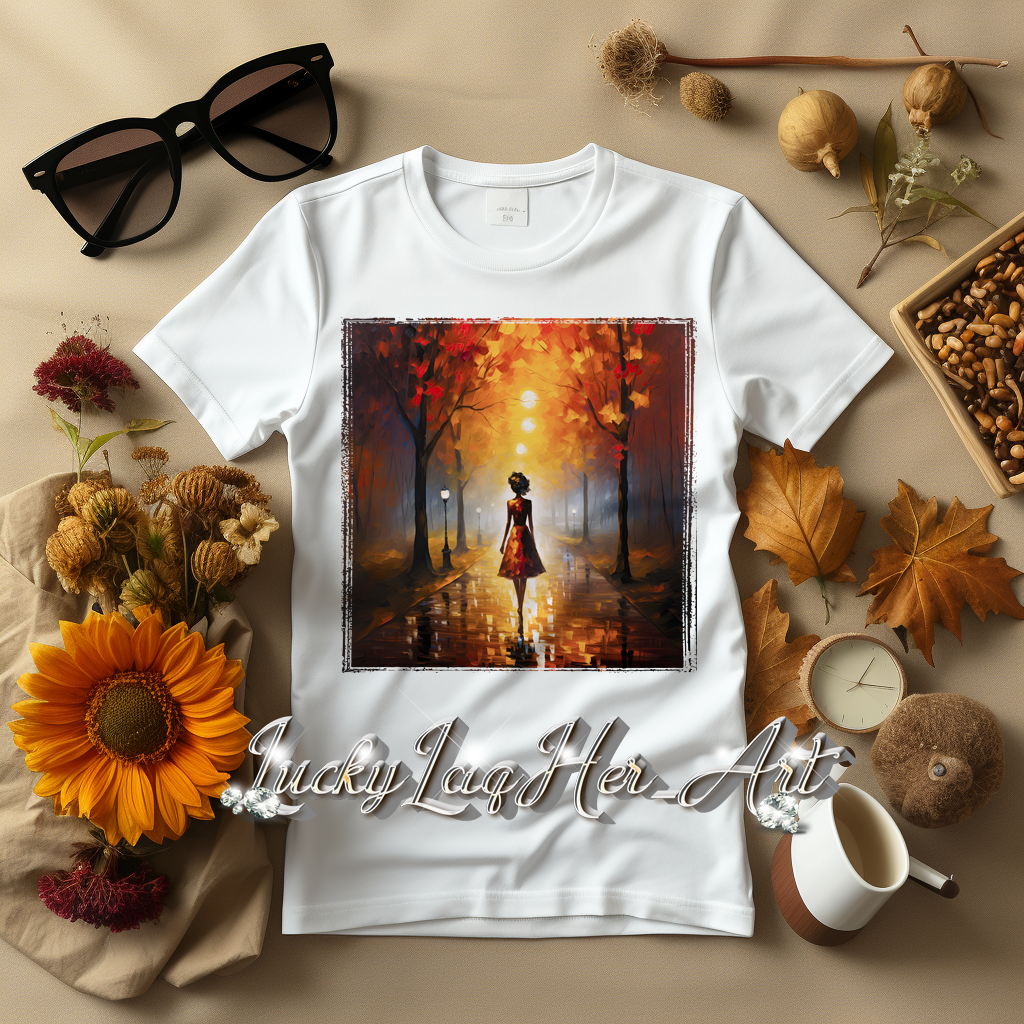 Autumn Park Stroll TShirt v1 - Gildan