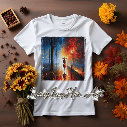 Autumn Park Stroll TShirt v4 - Gildan