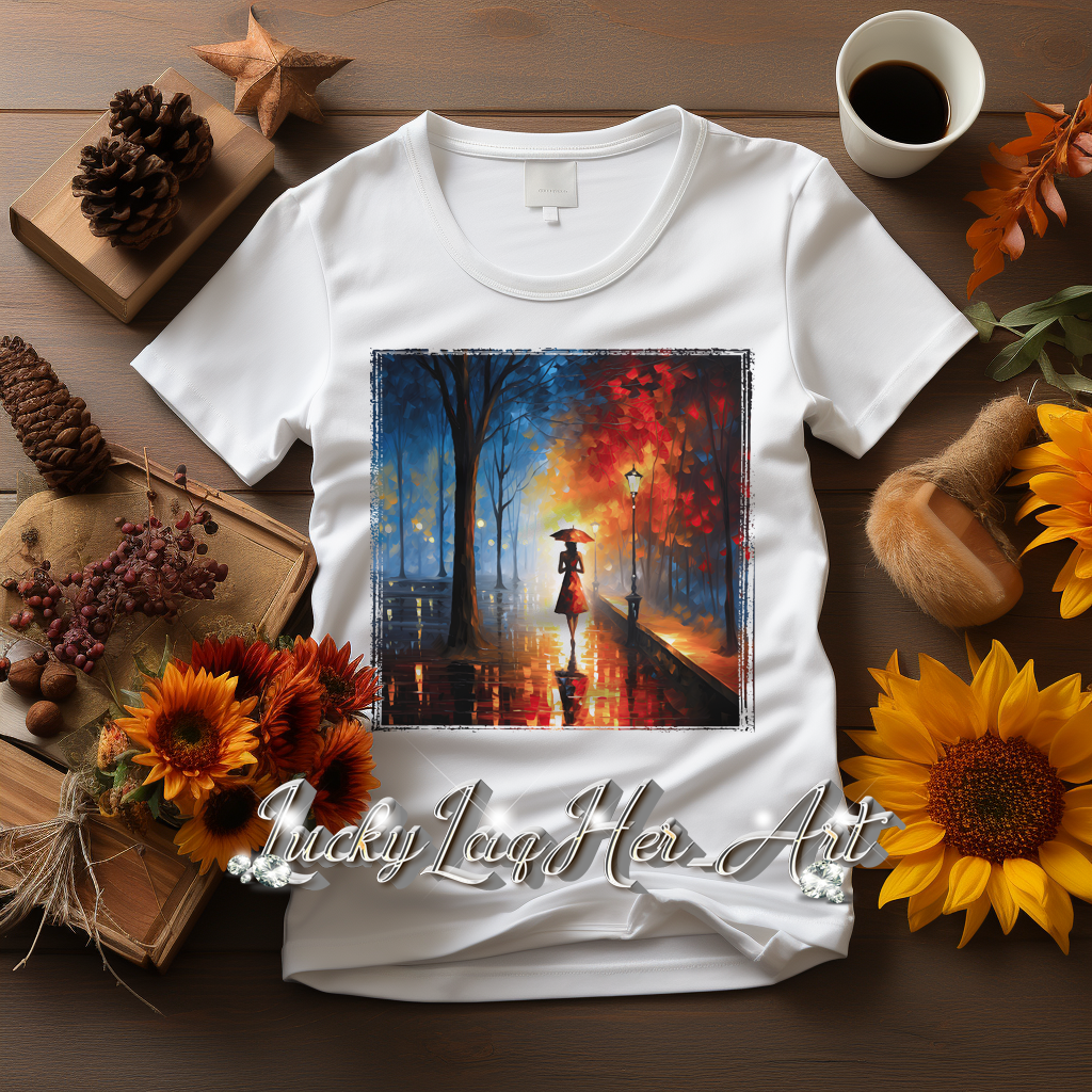 Autumn Park Stroll TShirt v4 - Gildan