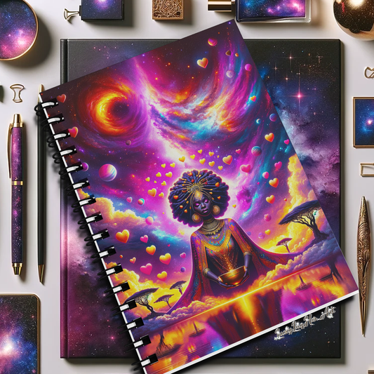 Celestial Majesty: Afro-Futurism Inspiration Notebook - v3