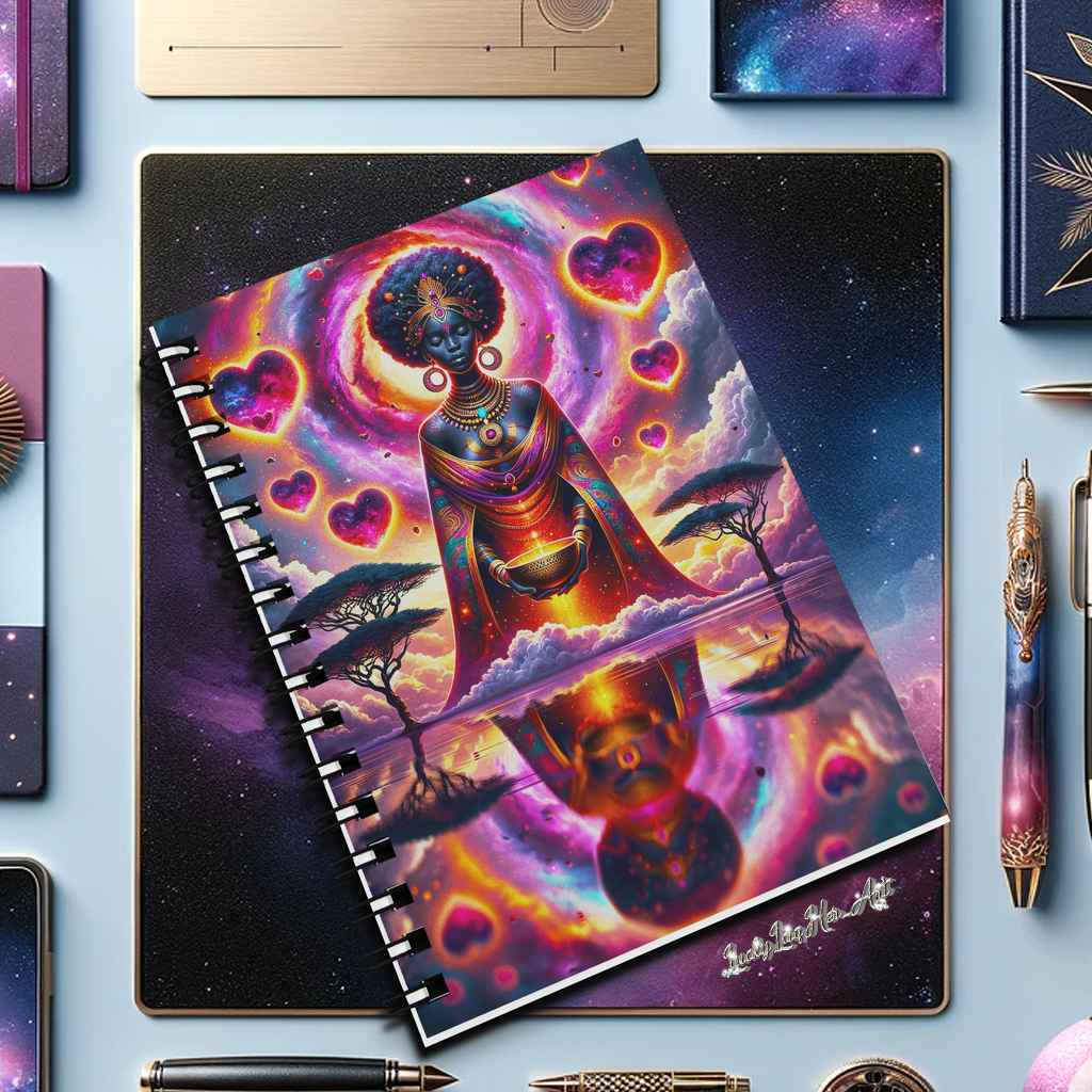 Celestial Majesty: Afro-Futurism Inspiration Notebook - v4