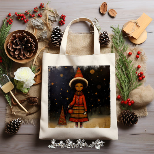 Folk Art Christmas Tote v3