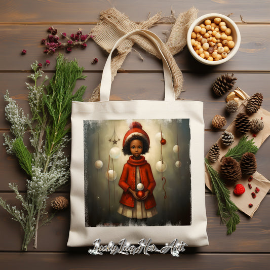 Folk Art Christmas Tote v4