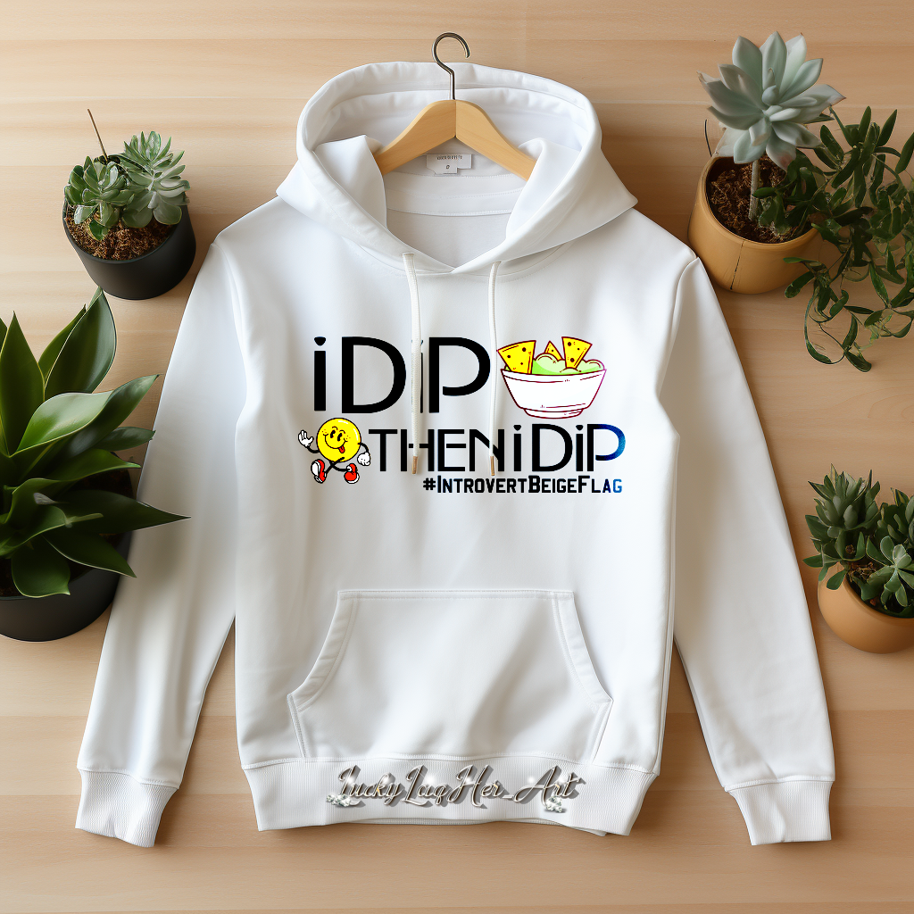 I Dip - Hoodie Illustration - Black