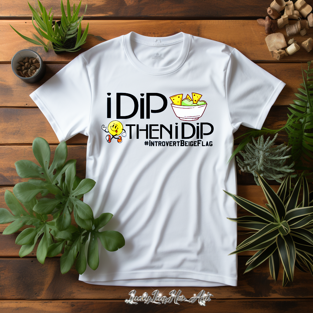 I Dip - TShirt Illustration - Black