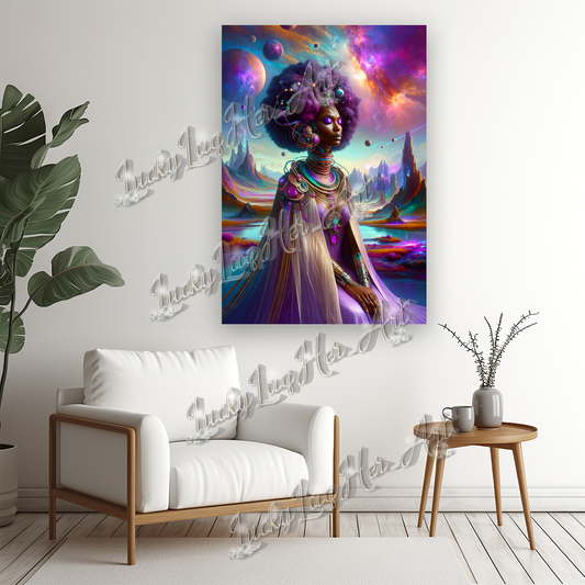 Empyrean Elegance: Cosmic-Inspired Wall Art Print for Modern Home Decor - v1