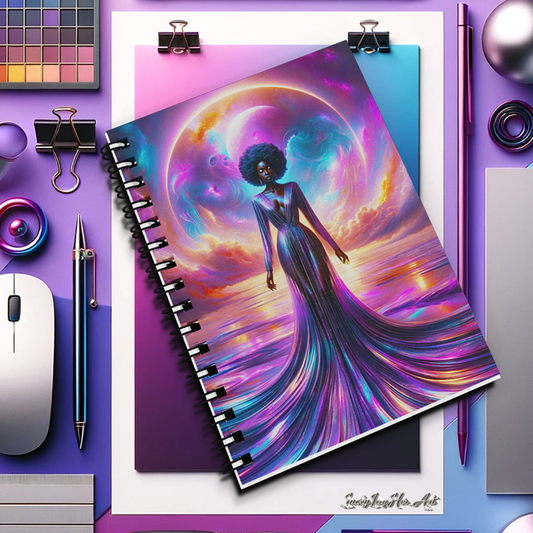 Empyrean Elegance | Cosmic Beauty Portrait for Personal Journey and Inspiration - Galactic Goddess Artwork - v3