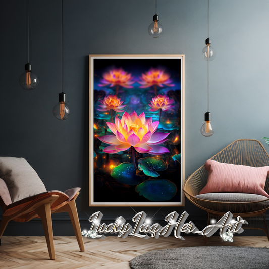 Lotus Flower v1 - Wall Art