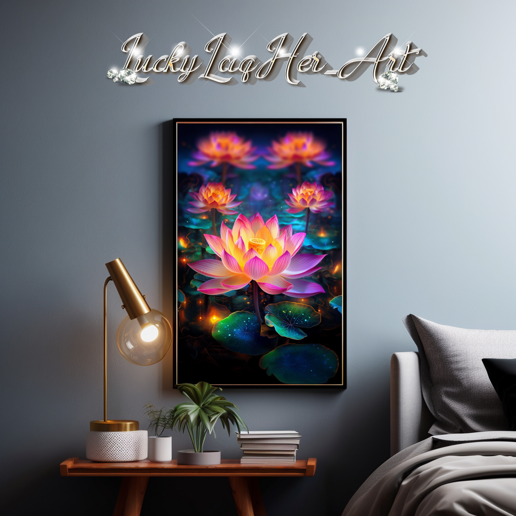 Lotus Flower v1 - Wall Art