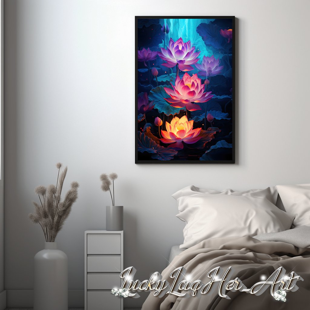 Lotus Flower v2 - Wall Art