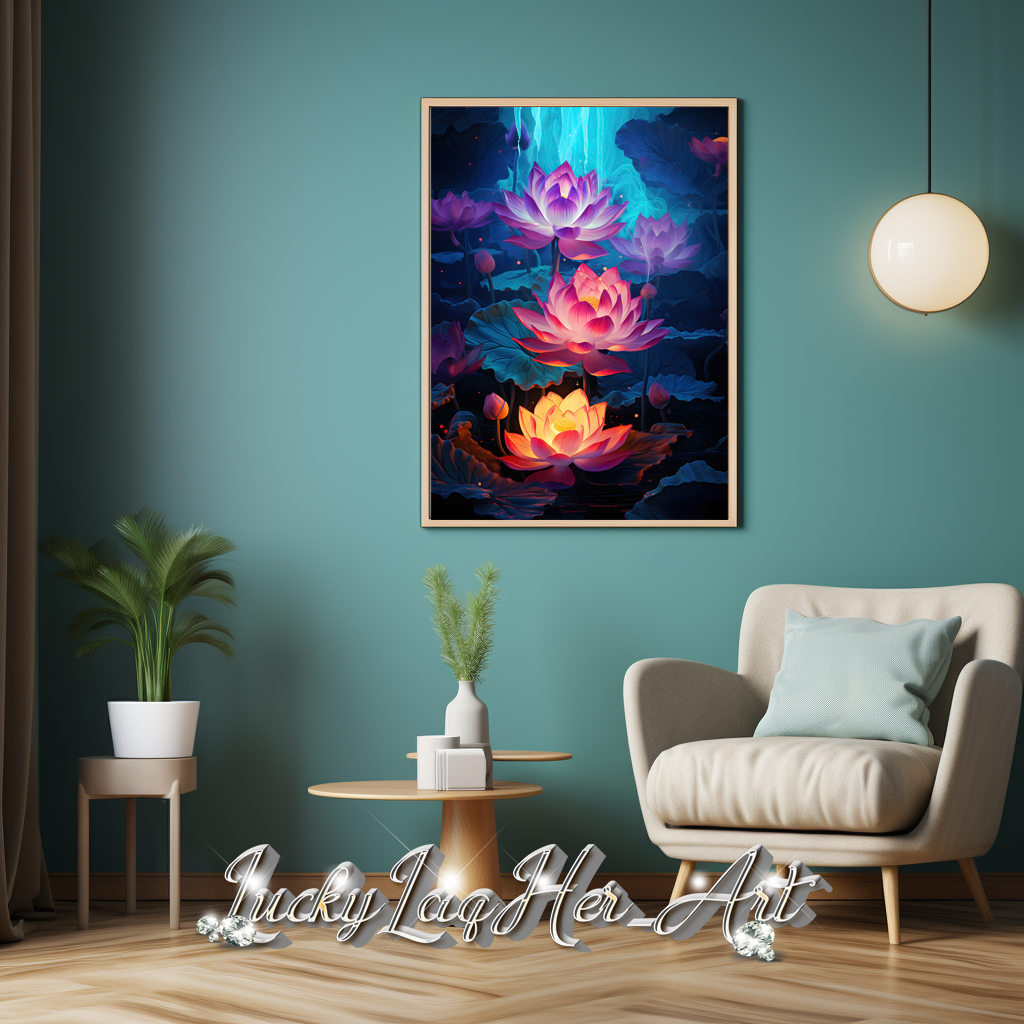 Lotus Flower v2 - Wall Art