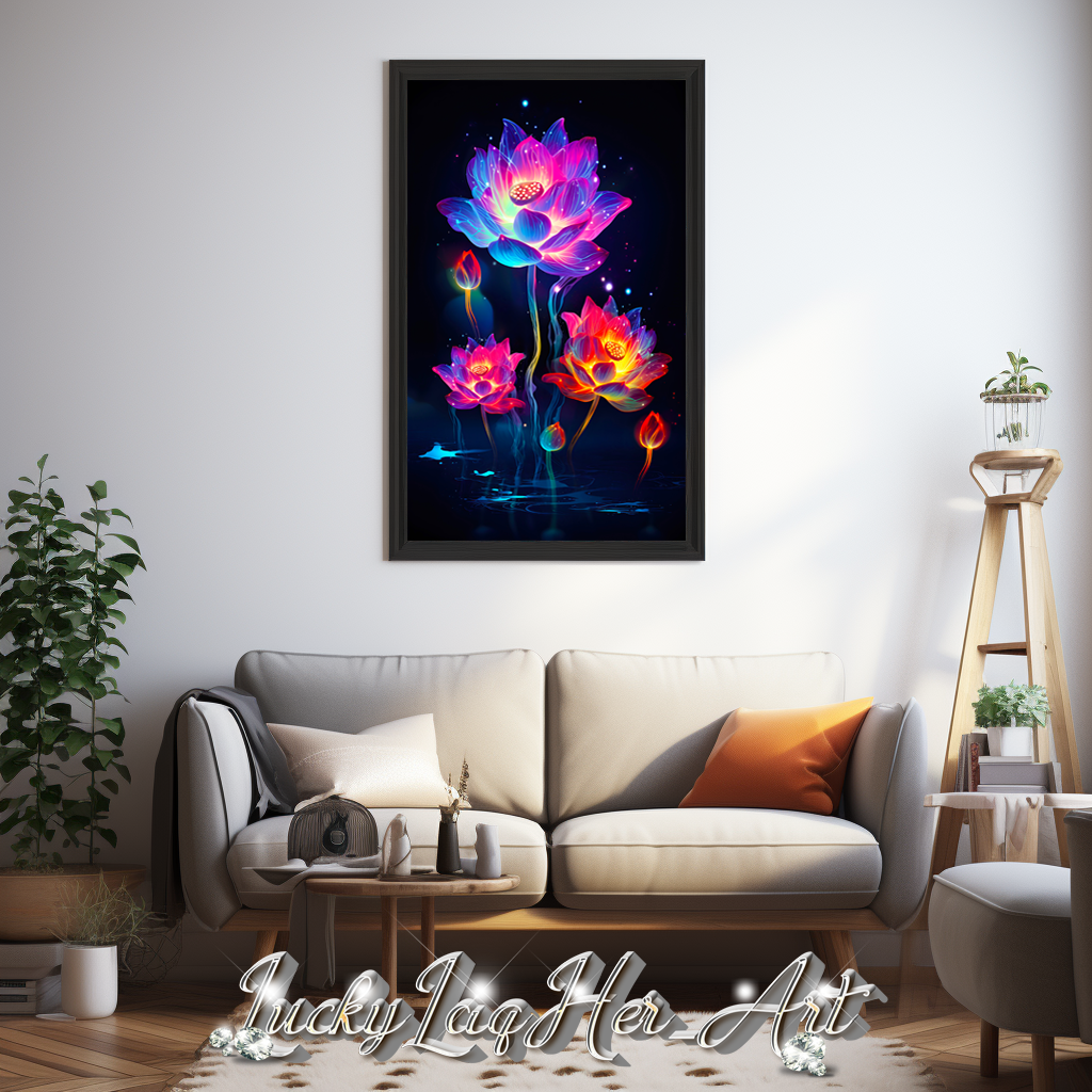 Lotus Flower v3 - Wall Art