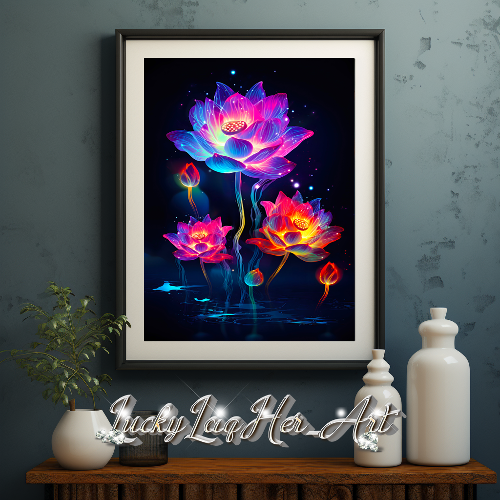 Lotus Flower v3 - Wall Art