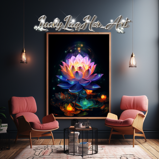 Lotus Flower v4 - Wall Art