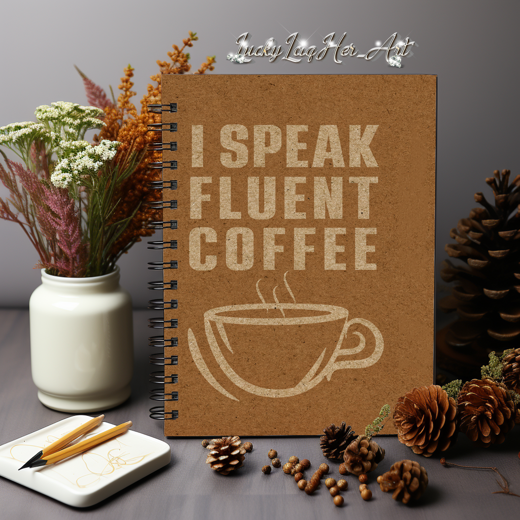 I Speak Fluent Coffee Small Cup - White - Notebook