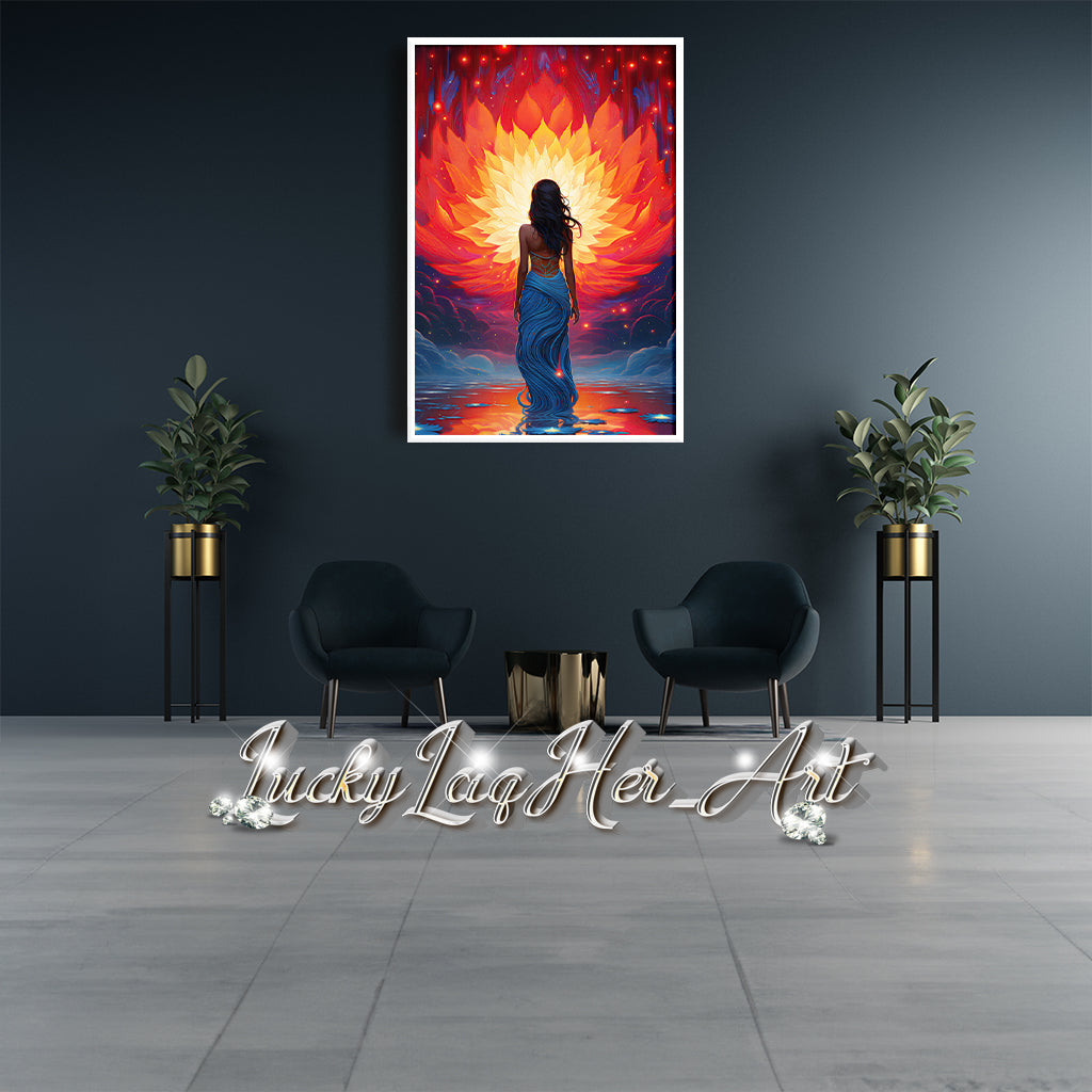 Lotus Goddess v4 - Wall Art