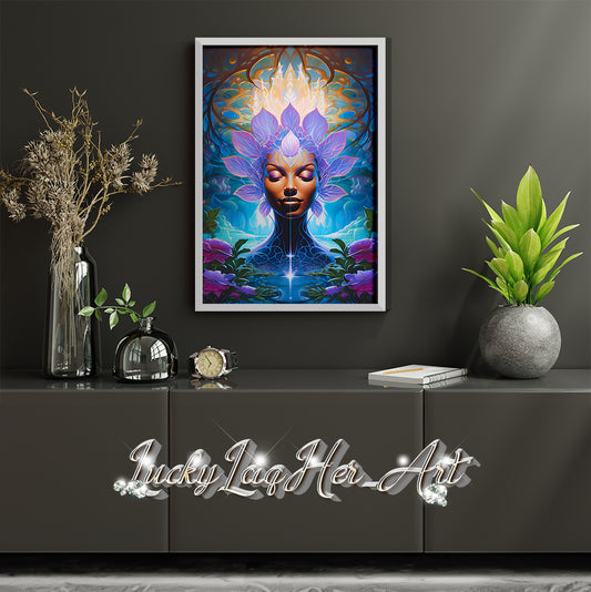 Lotus Goddess v2 - Wall Art