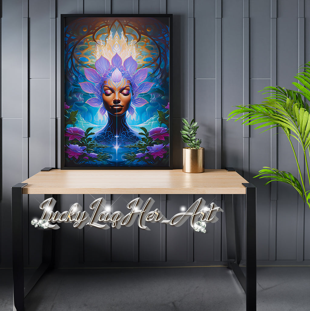 Lotus Goddess v2 - Wall Art