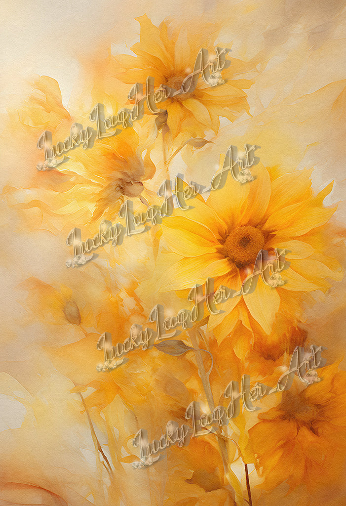 Sunflowers v4 - Wall Art