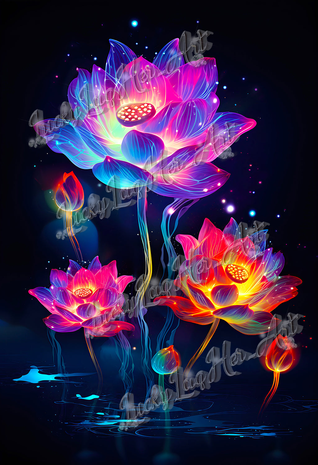 Lotus Flower v3 - Wall Art