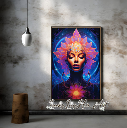 Lotus Goddess v1 - Wall Art