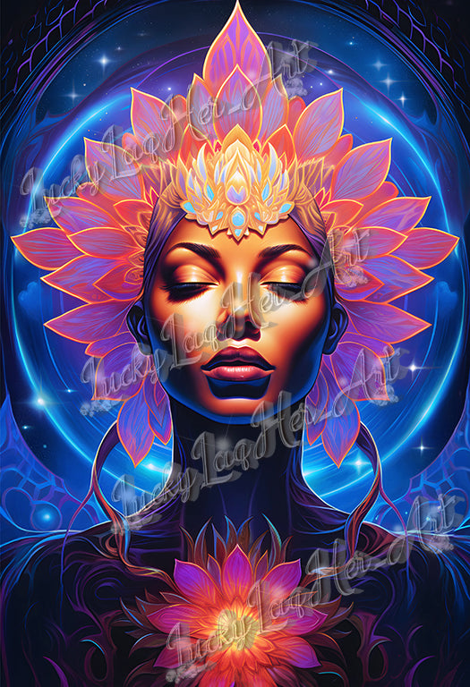 Lotus Goddess v1 - Wall Art