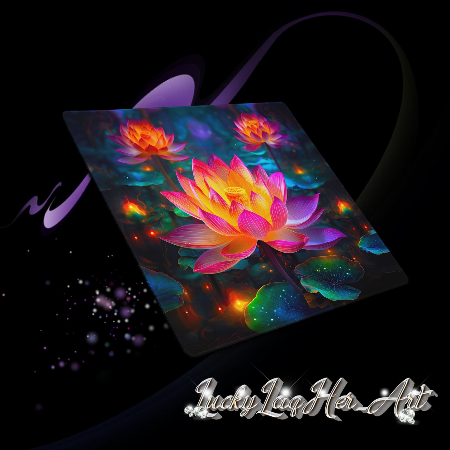 Lotus Flower Gaming Pad v1 - Small