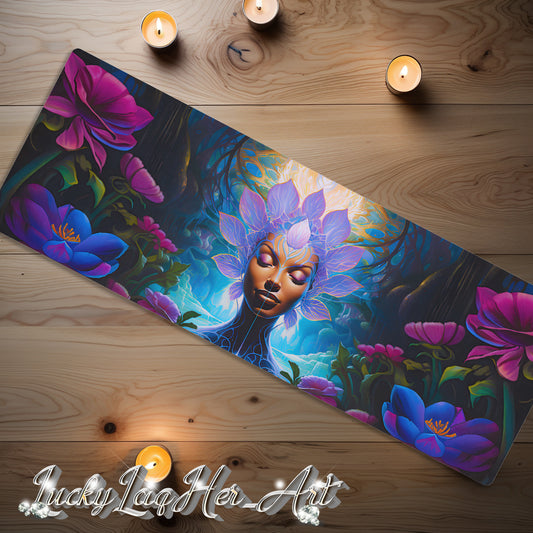 Lotus Goddess Yoga Mat v2 - Horizontal