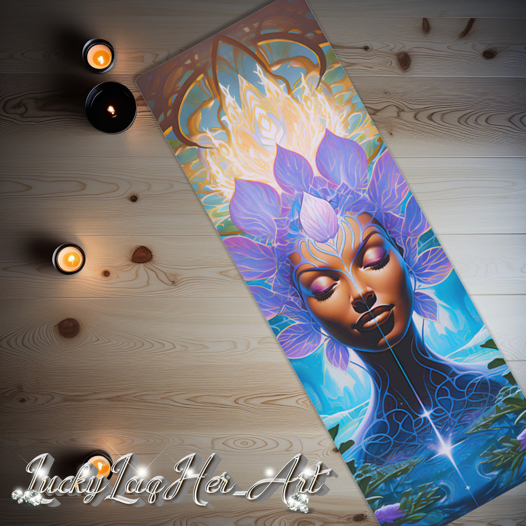 Lotus Goddess Yoga Mat v2 - Vertical