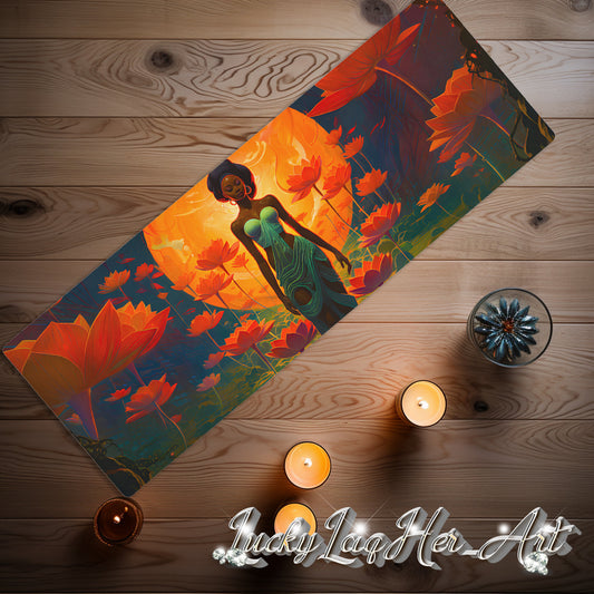 Lotus Goddess Yoga Mat v3 - Horizontal