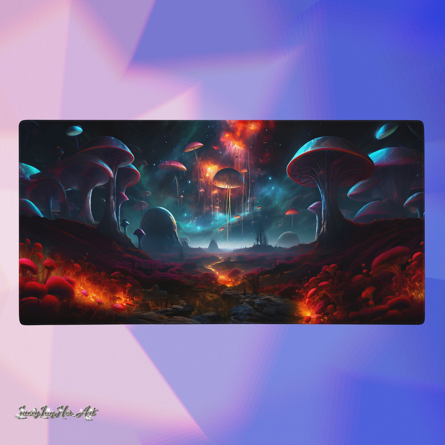 Mushroom Galaxy Gaming Mat Large v4