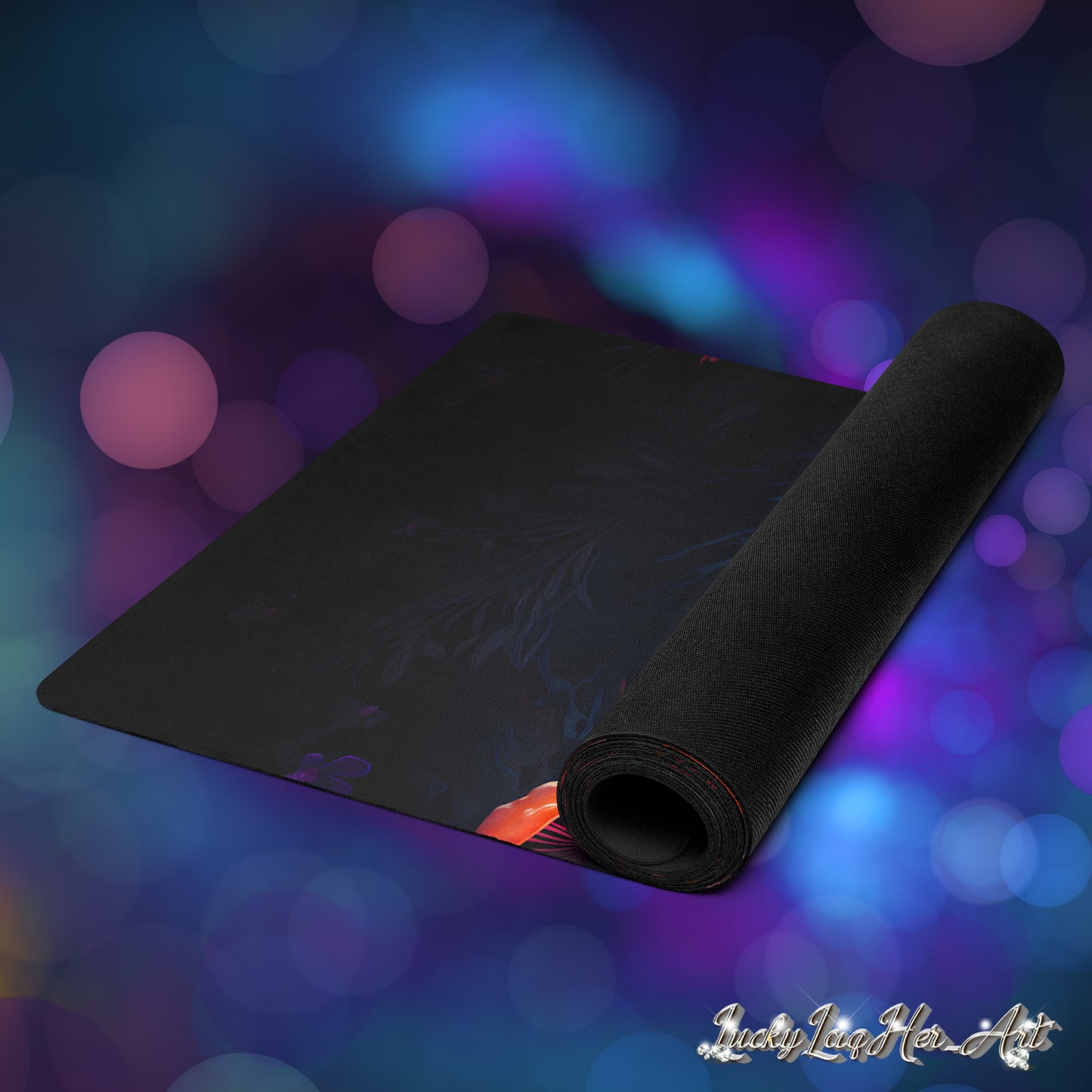 Galaxy Mushroom Yoga Mat v1 - Vertical