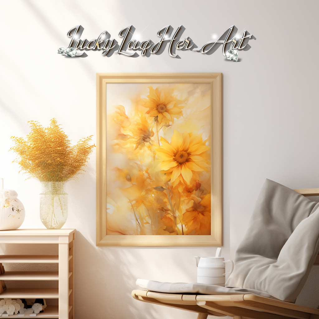 Sunflowers v4 - Wall Art