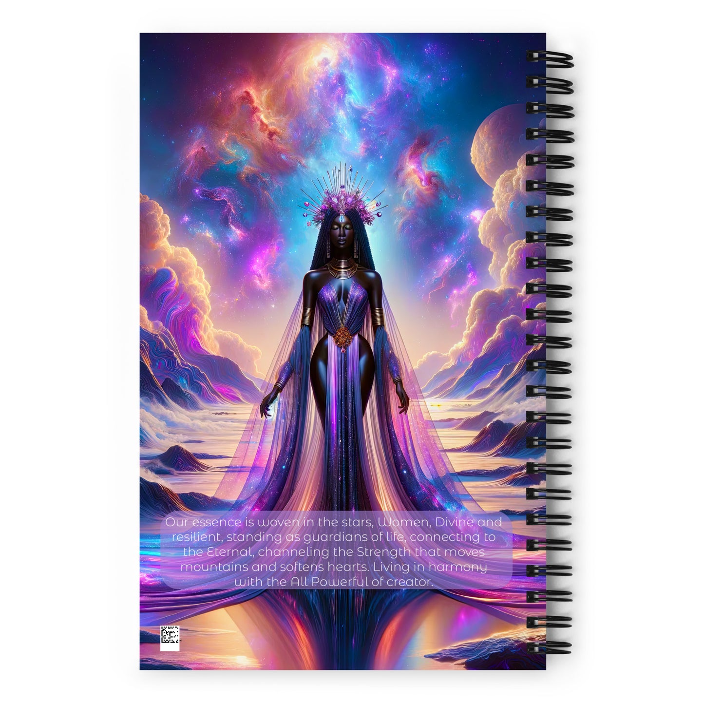 Empyrean Elegance | Cosmic Beauty Portrait for Personal Journey and Inspiration - Galactic Goddess Artwork - v4