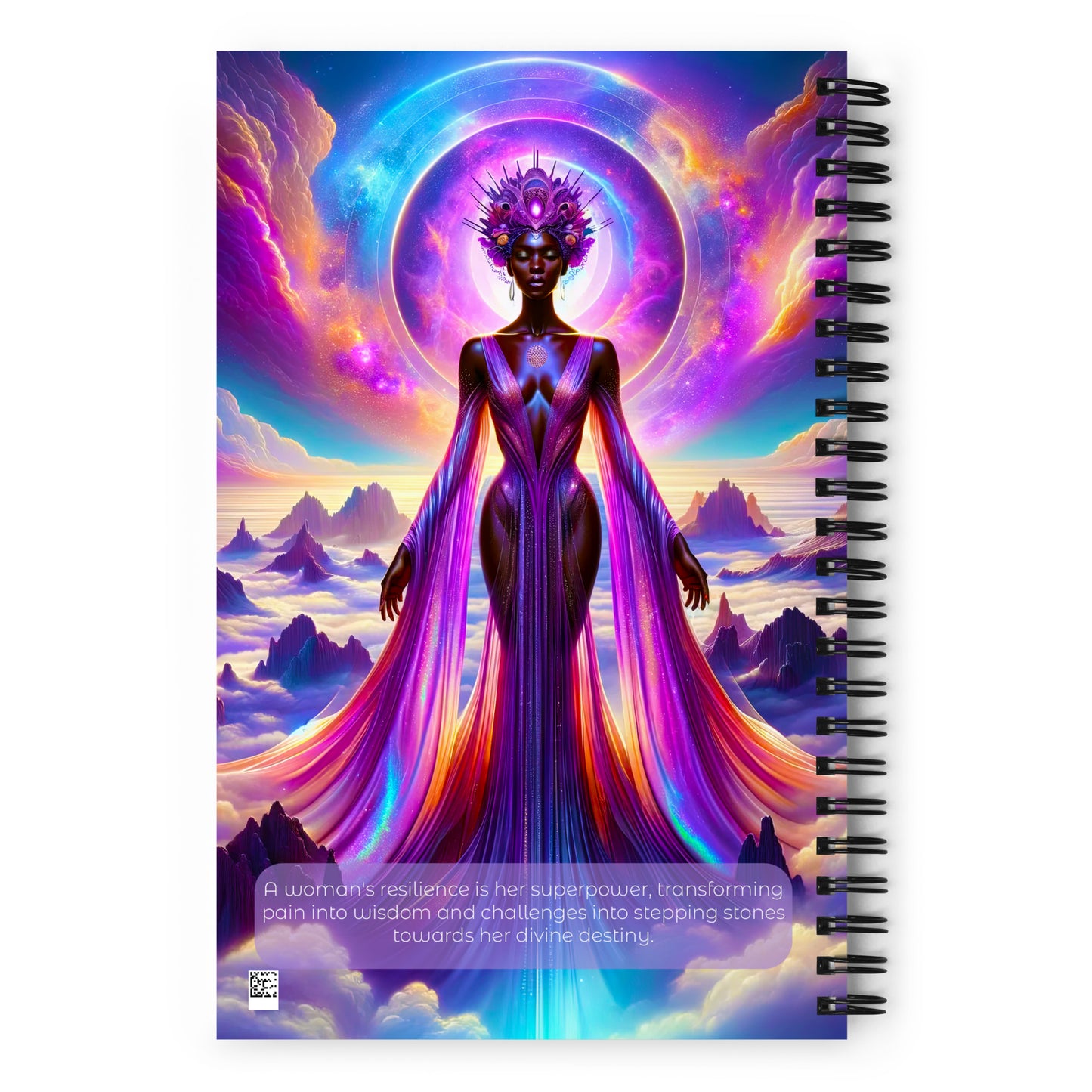 Empyrean Elegance | Cosmic Beauty Portrait for Personal Journey and Inspiration - Galactic Goddess Artwork - v12