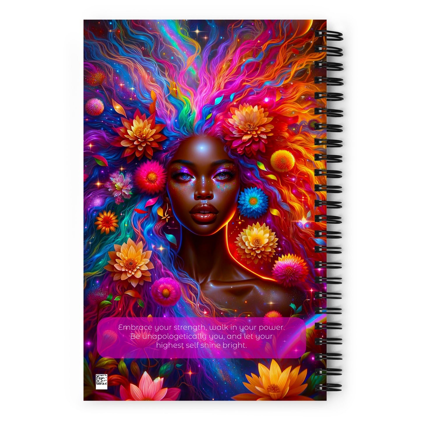 Enchanted Bloom Aura - Cosmic Rainbow Flower Goddess v1