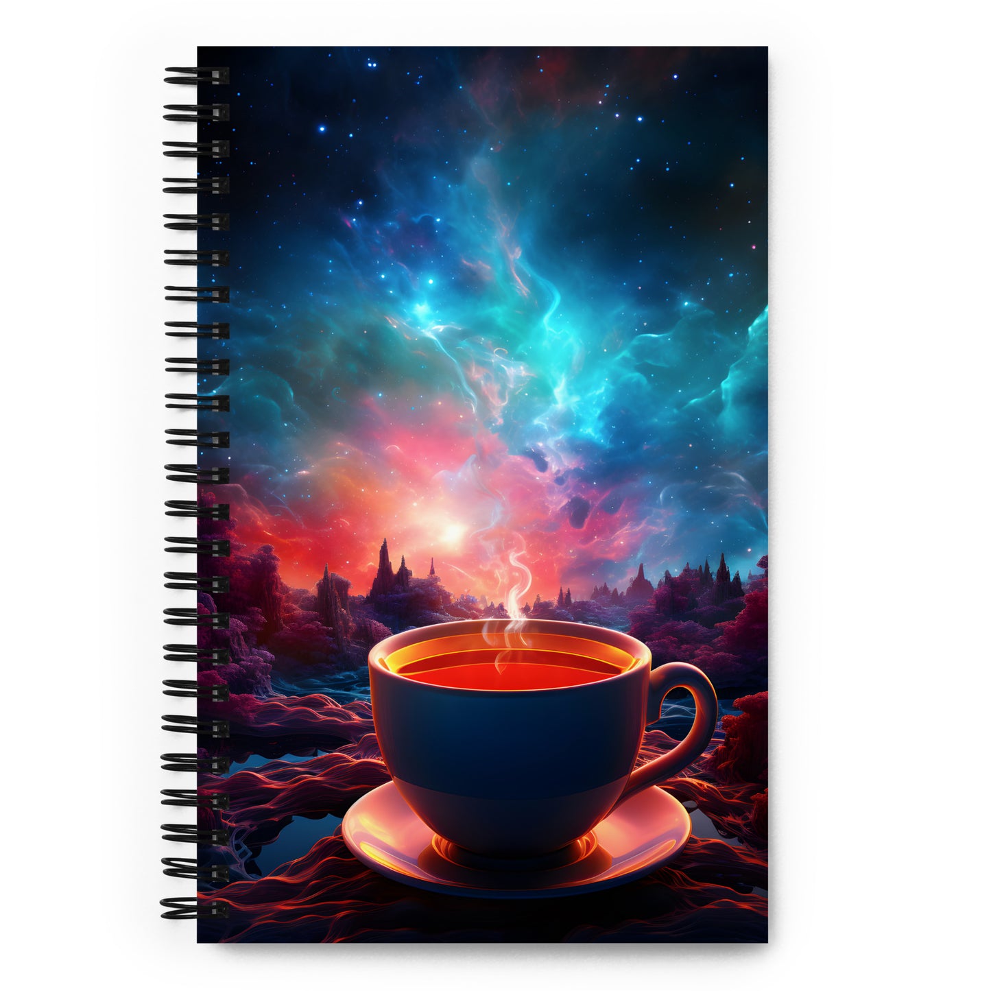 Cosmic Coffee Cup Notebook v1