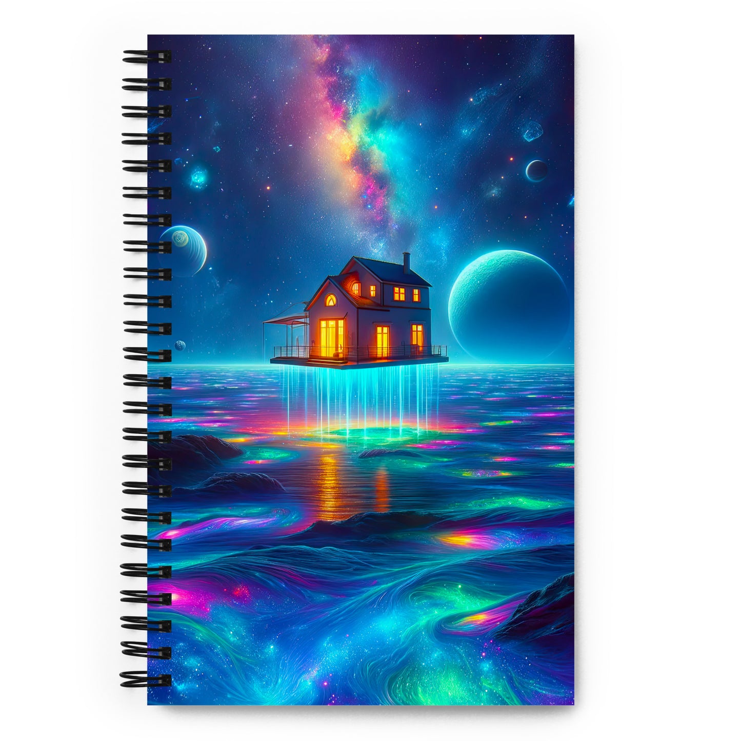 Cosmic Sanctuary: Interstellar Abode Amidst Nebulae - Journal/Notebook v3