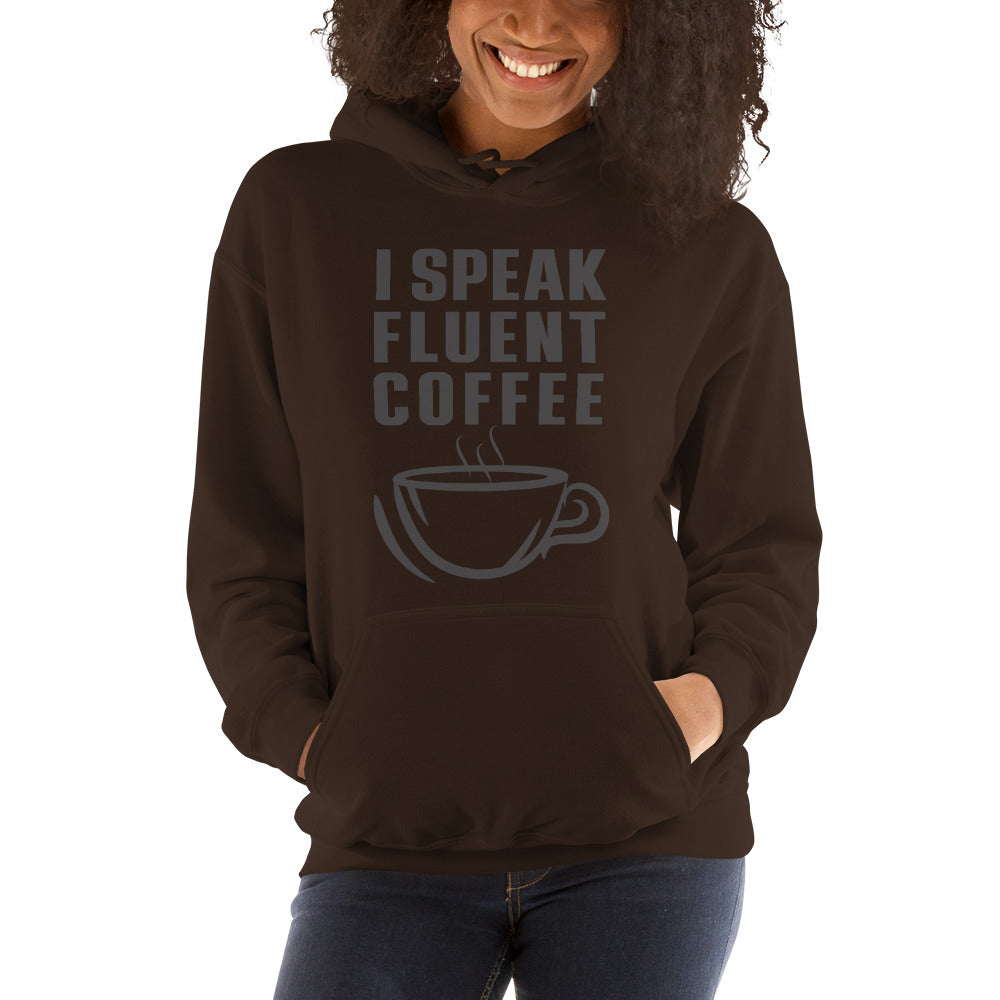 I Speak Fluent Coffee Small Cup - Black - Hoodie