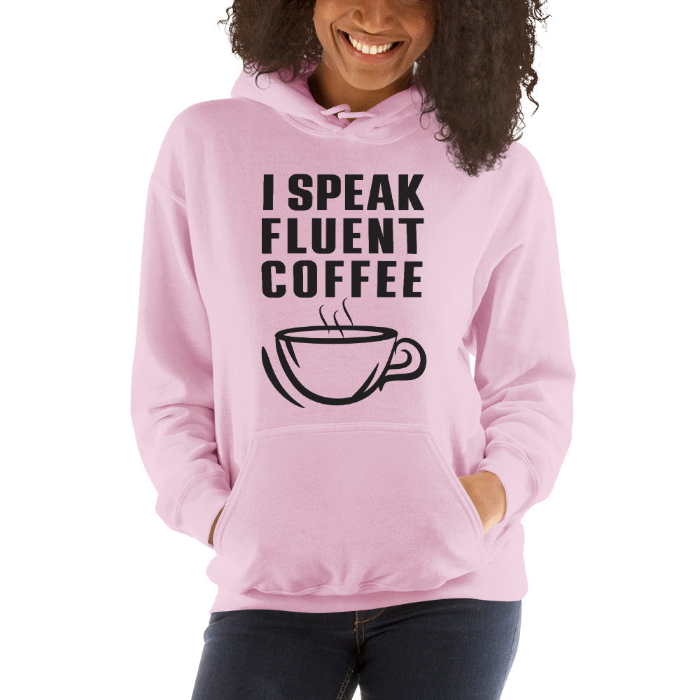 I Speak Fluent Coffee Small Cup - Black - Hoodie