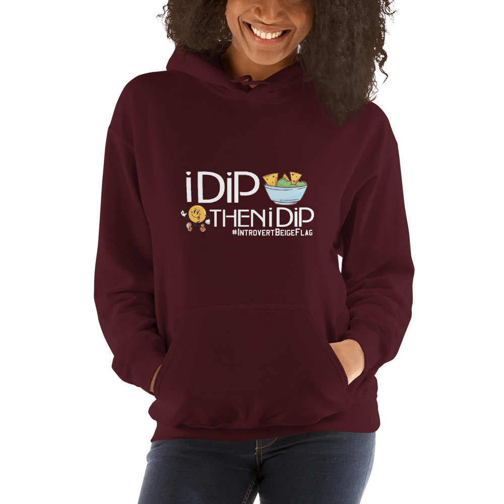 I Dip - Hoodie Illustration - White