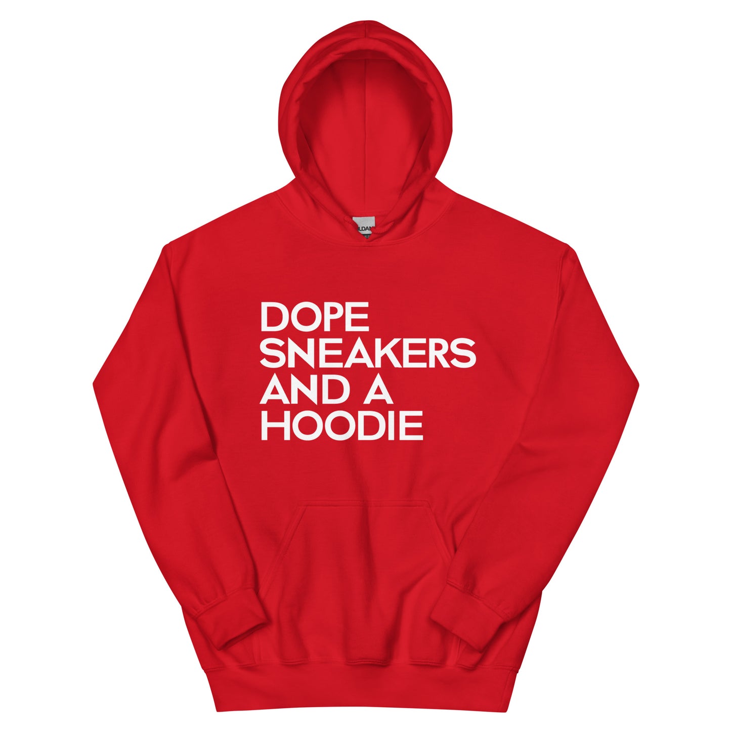 Sneaks and Hoodie - White Text Gildan