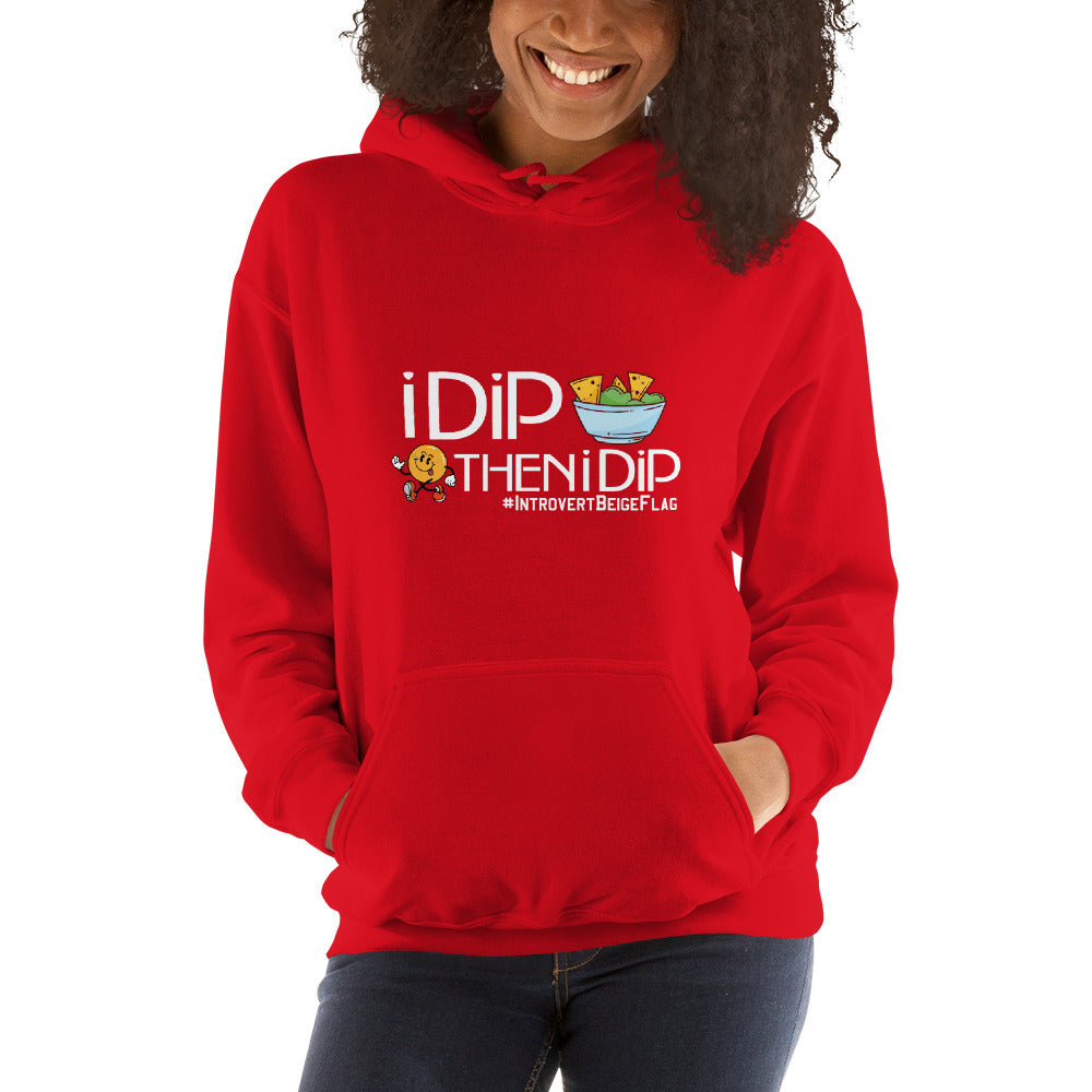 I Dip - Hoodie Illustration - White