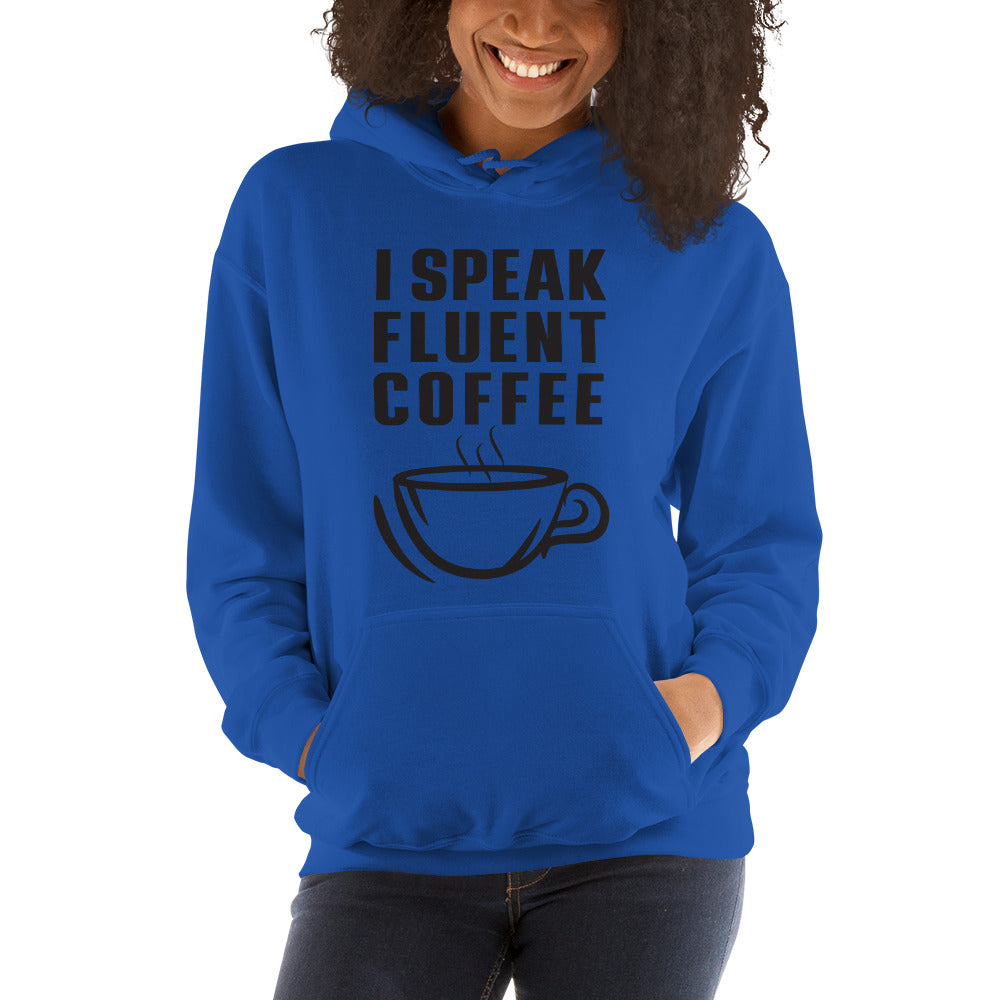 I Speak Fluent Coffee Small Cup - Black - Hoodie