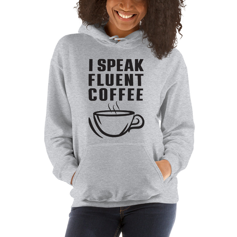 I Speak Fluent Coffee Small Cup - Black - Hoodie