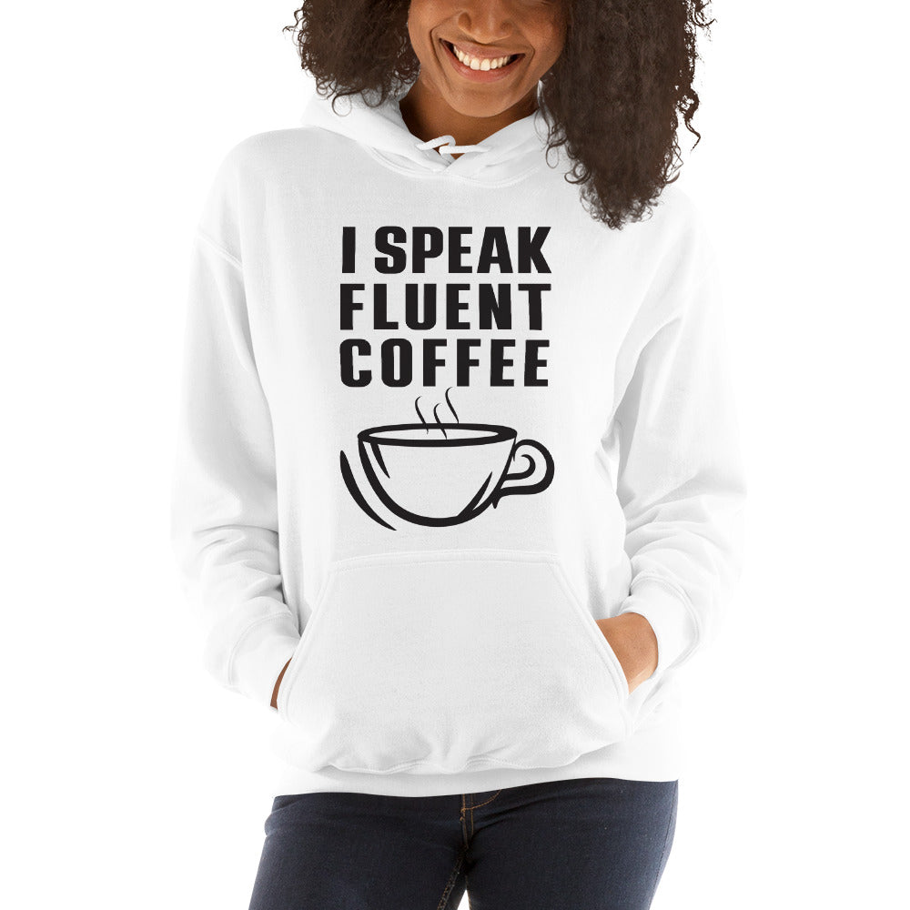 I Speak Fluent Coffee Small Cup - Black - Hoodie