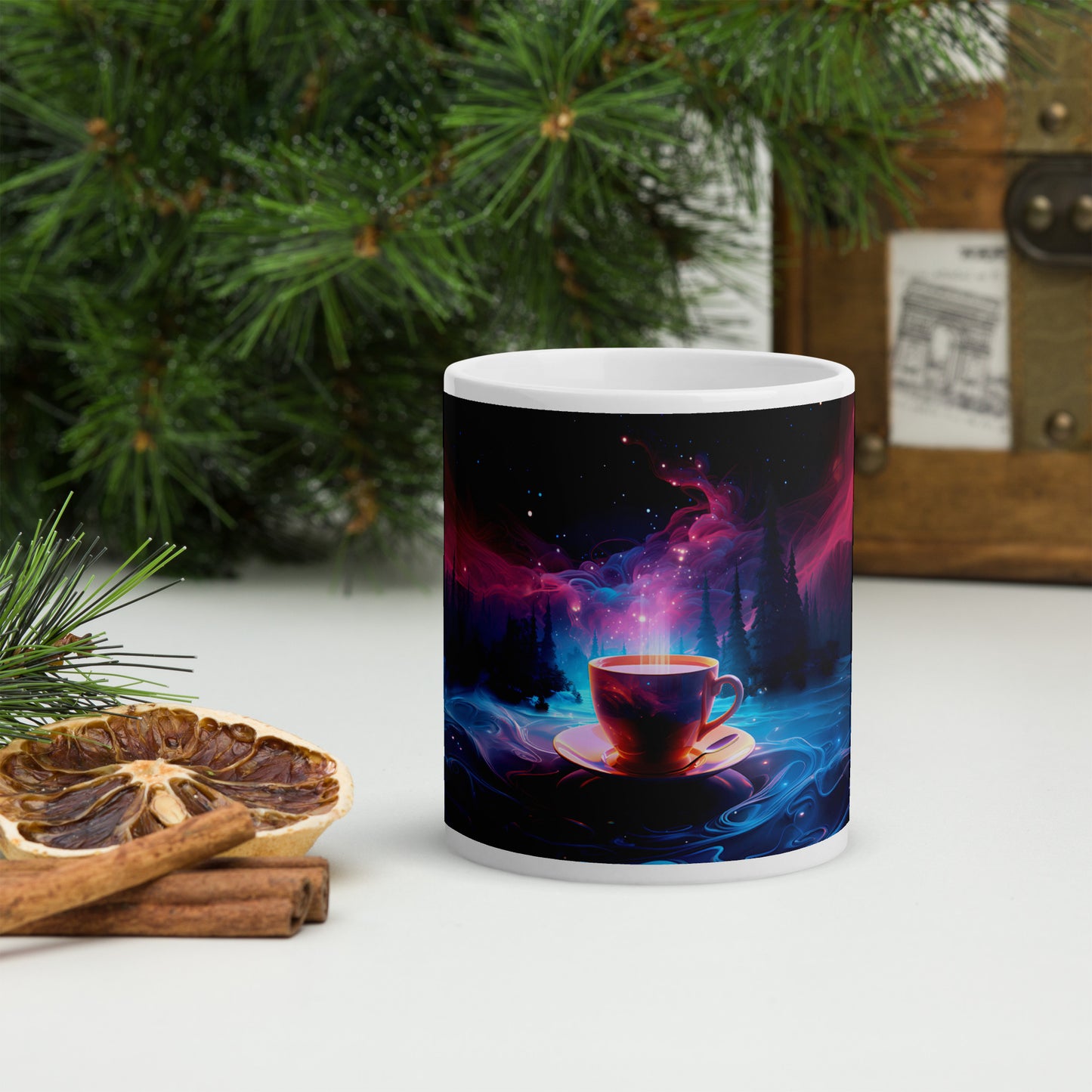 Cosmic Coffee Cups Mug Wrap v3 - 11oz